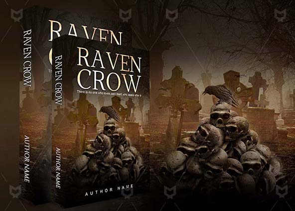 Horror-book-cover-design-Raven Crow-back