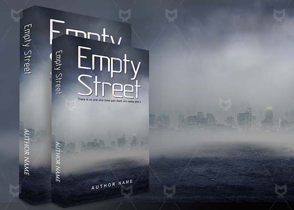 Horror-book-cover-design-Empty Street-back