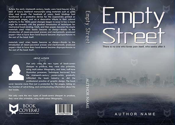 Horror-book-cover-design-Empty Street-front