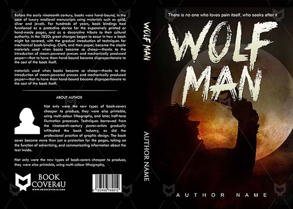 Horror-book-cover-design-Wolf Man-front