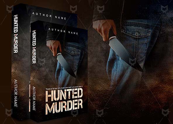 Horror-book-cover-design-Hunted Murder-back