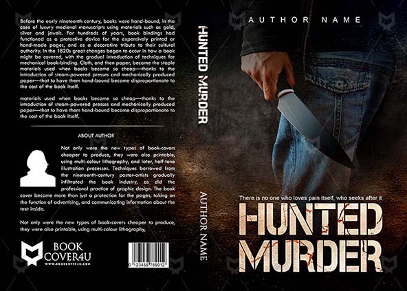 Horror-book-cover-design-Hunted Murder-front