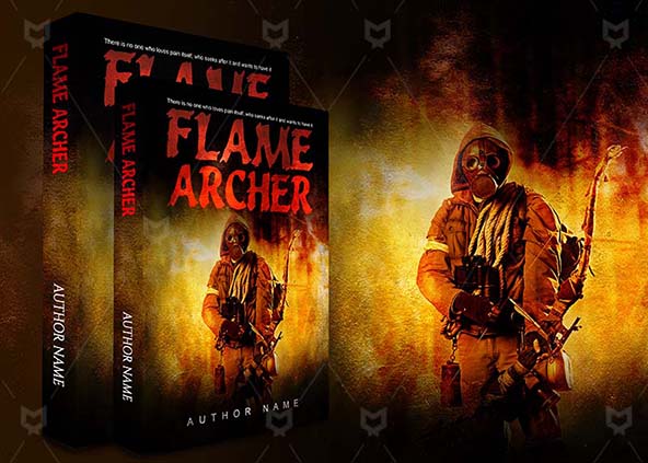 Thrillers-book-cover-design-Flame Archer-back