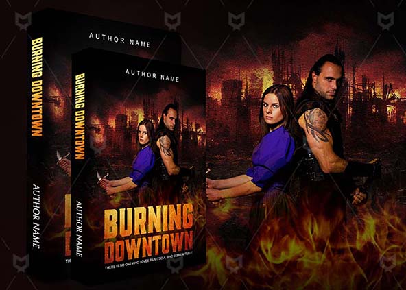Thrillers-book-cover-design-Burning Downtown-back