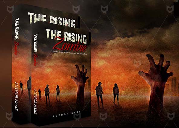 Horror-book-cover-design-The Rising Zombie-back