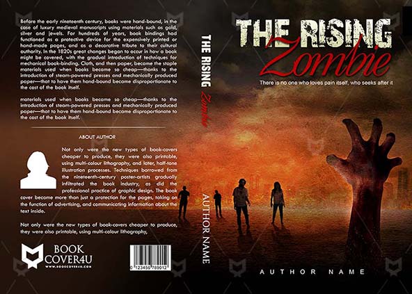 Horror-book-cover-design-The Rising Zombie-front