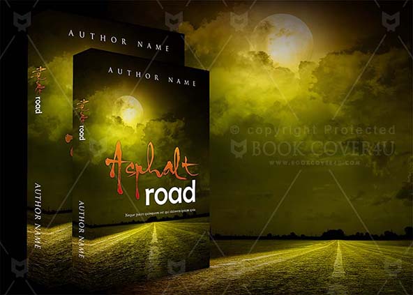 Fantasy-book-cover-design-Asphalt Road-back