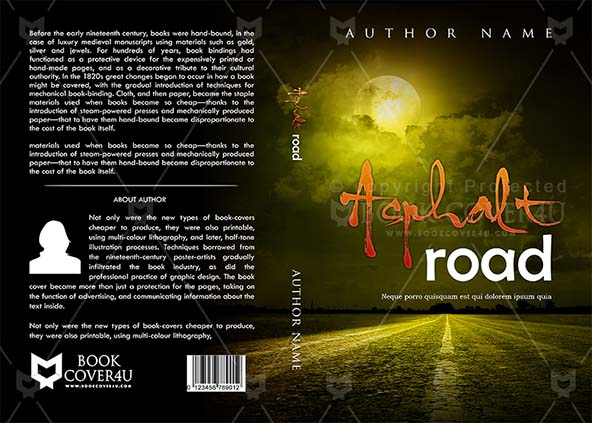 Fantasy-book-cover-design-Asphalt Road-front