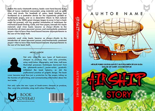 Children-book-cover-design-Airship Story-front