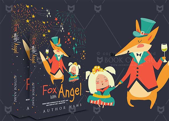 Children-book-cover-design-Fox With Angel-back