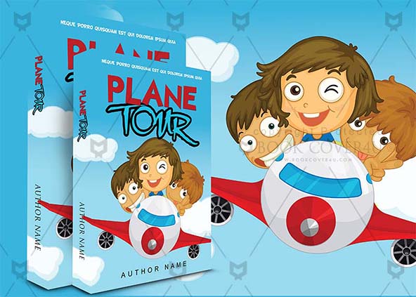 Children-book-cover-design-Plane Tour-back