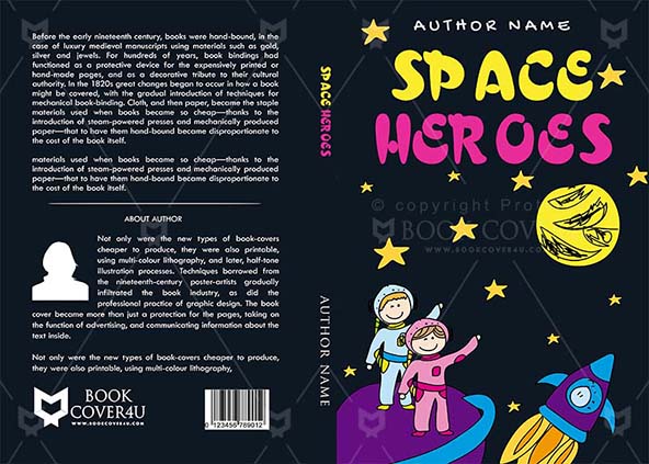 Children-book-cover-design-Space Heroes-front