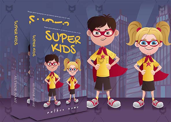Children-book-cover-design-Supper Kids-back