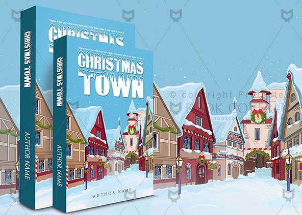 Children-book-cover-design-Christmas Town-back