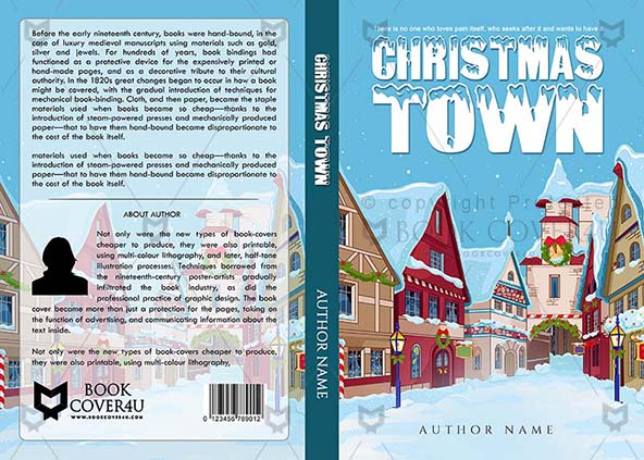 Children-book-cover-design-Christmas Town-front