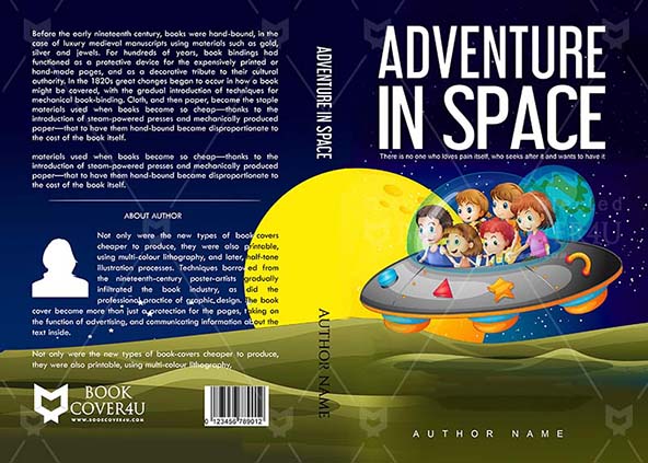 Children-book-cover-design-Adventure In Space-front