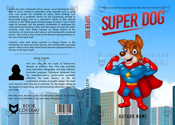 Children-book-cover-design-Super Dog-front