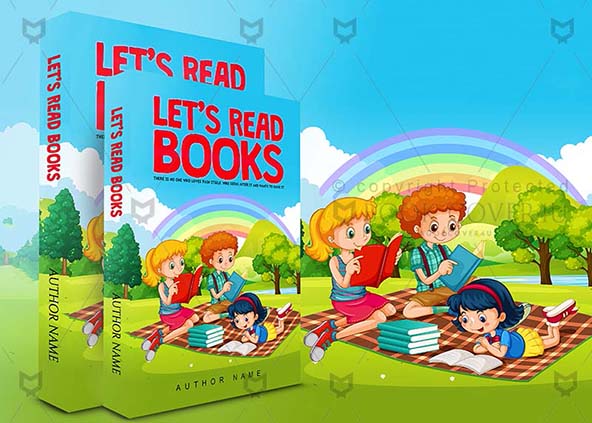 Children-book-cover-design-Lets Read Books-back
