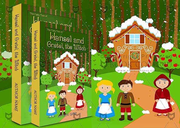 Children-book-cover-design-Hansel And Gretel The Witch-back