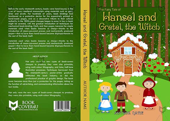 Children-book-cover-design-Hansel And Gretel The Witch-front