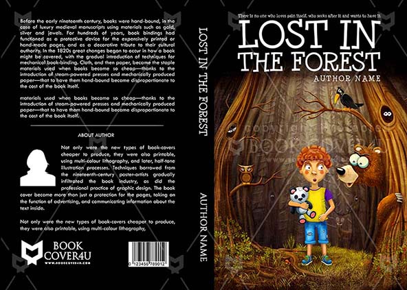 Children-book-cover-design-Lost In The Forest-front