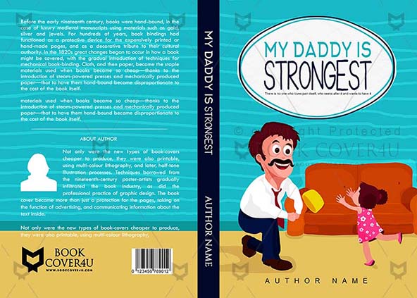 Children-book-cover-design-My Daddy Is Strongest-front