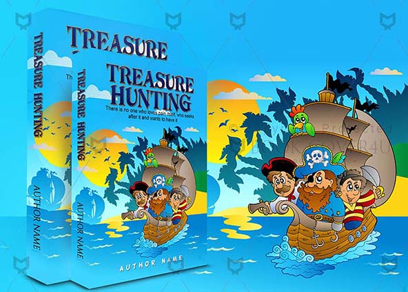 Children-book-cover-design-Treasure Hunting-back