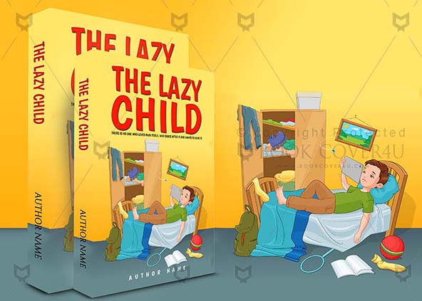 Children-book-cover-design-The Lazy Child-back