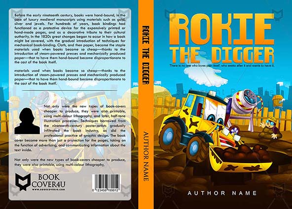 Children-book-cover-design-Rokie The Digger-front