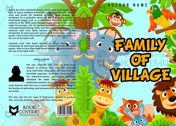 Children-book-cover-design-Family of Village-front