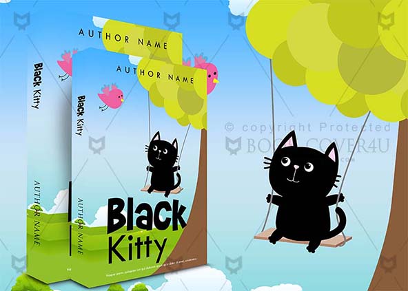 Children-book-cover-design-Black Kitty-back