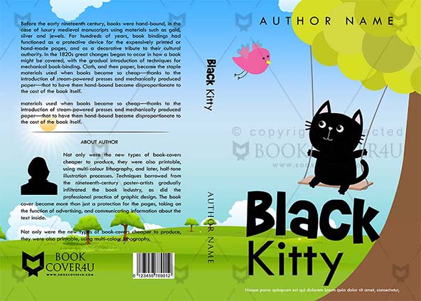 Children-book-cover-design-Black Kitty-front