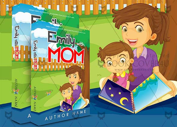 Children-book-cover-design-Emily With Mom-back