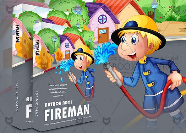 Children-book-cover-design-Fireman-back