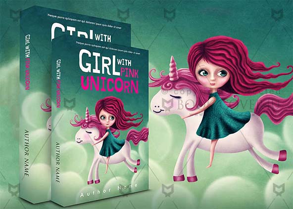 Children-book-cover-design-Girl With Pink .....-back