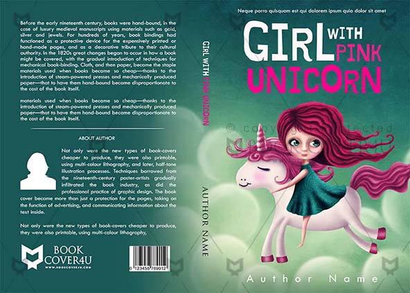 Children-book-cover-design-Girl With Pink .....-front