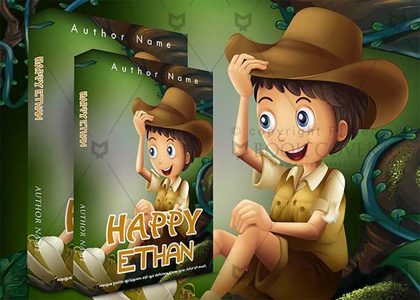 Children-book-cover-design-Happy Ethan-back