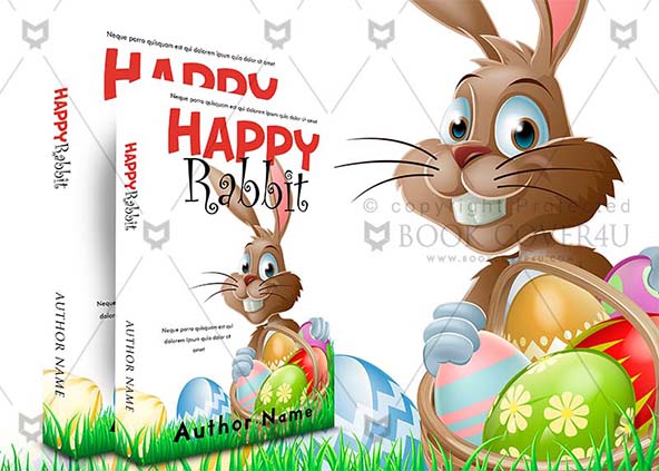 Children-book-cover-design-Happy Rabbit-back