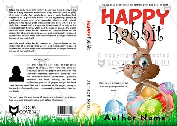 Children-book-cover-design-Happy Rabbit-front