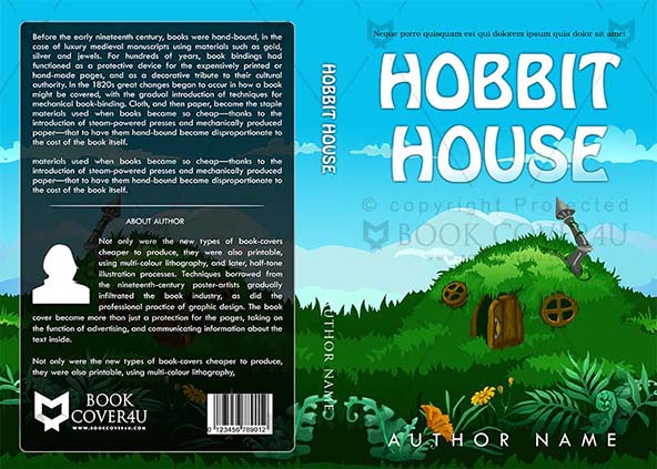 Children-book-cover-design-Hobbit House-front