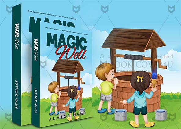 Children-book-cover-design-Magic Well-back