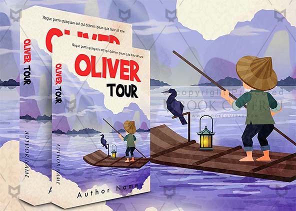 Children-book-cover-design-Oliver Tour-back
