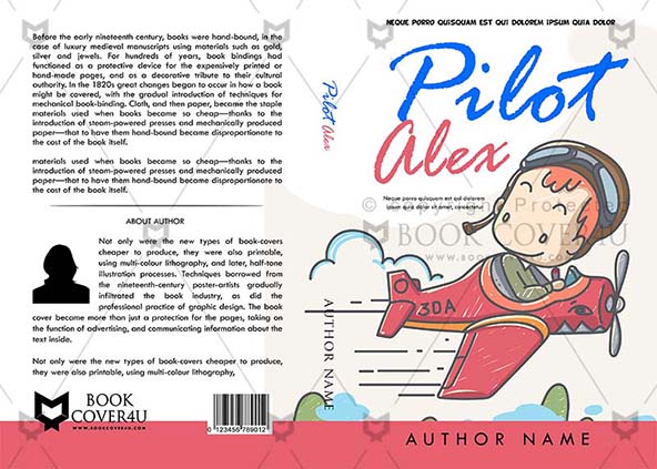 Children-book-cover-design-Pilot Alex-front
