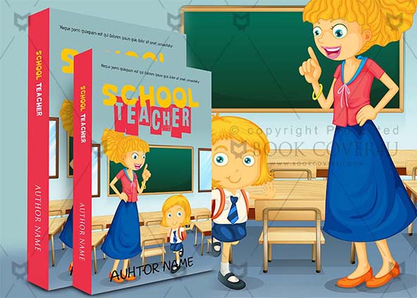 Children-book-cover-design-School Teacher-back