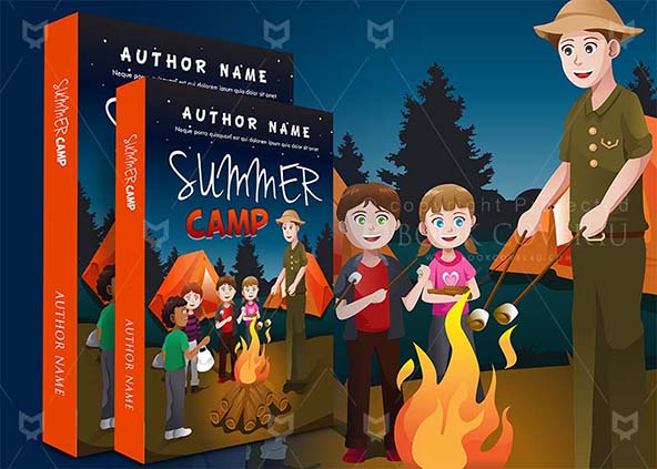 Children-book-cover-design-Summer Camp-back