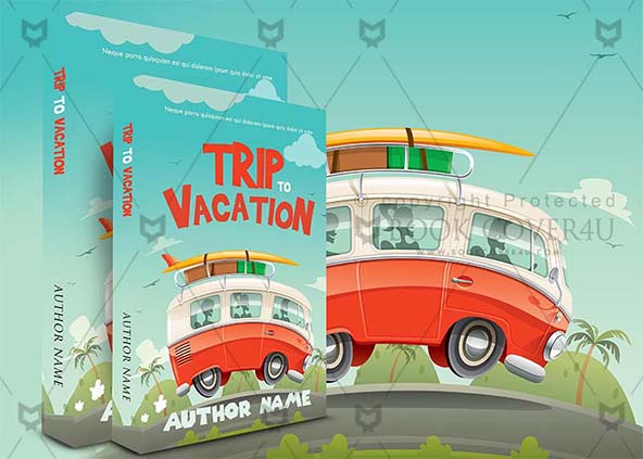 Children-book-cover-design-Trip To Vacation-back