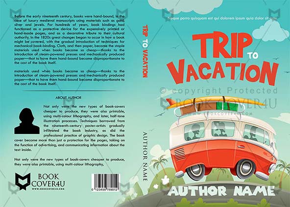 Children-book-cover-design-Trip To Vacation-front