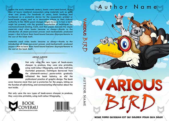 Children-book-cover-design-Various Bird-front