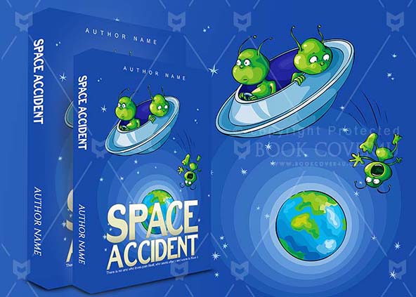 Children-book-cover-design-Space Accident-back