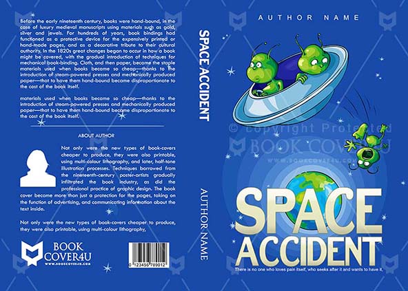 Children-book-cover-design-Space Accident-front